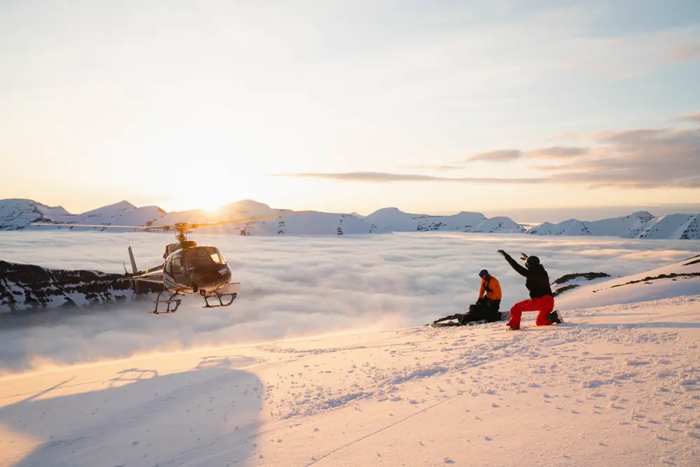 Skinning up a ridge